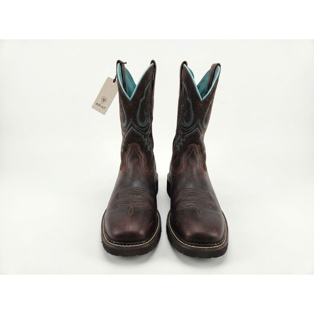 Ariat Fatbaby Heritage Dapper Cowboy Western Boots Womens Sz 11 B Brown Leather - Picture 14 of 14